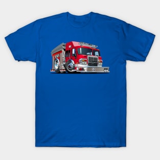 Cartoon firetruck T-Shirt